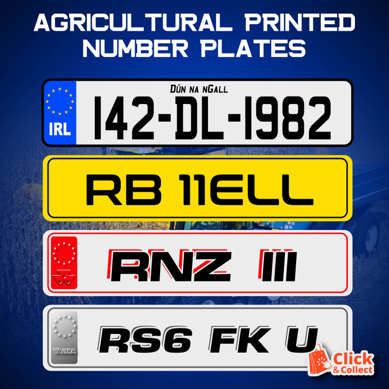 AGRICULTURE PRINTED SHOW PLATES