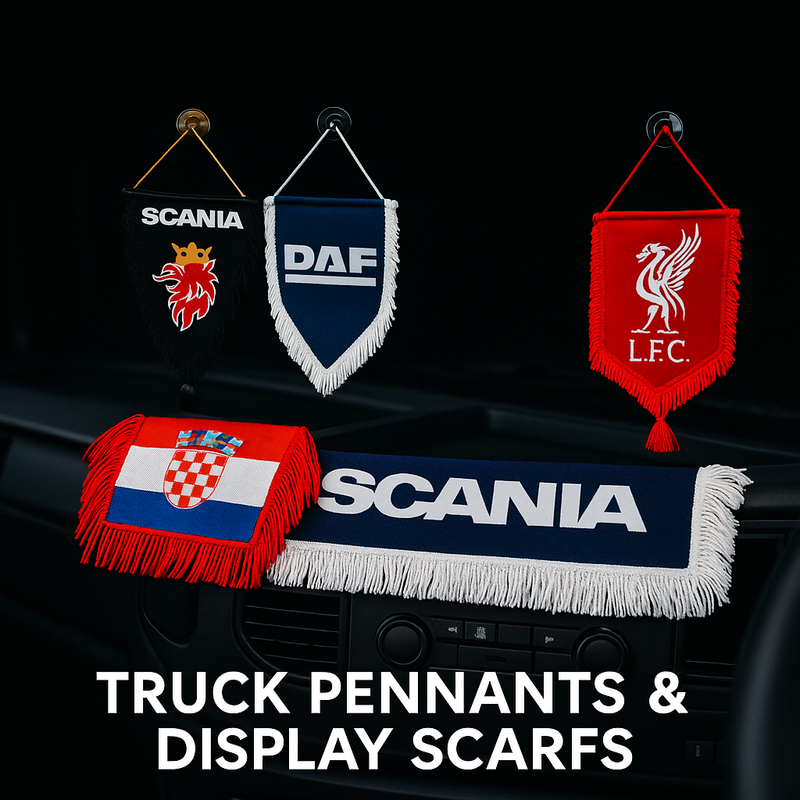 Truck Pennants & Display Scarfs