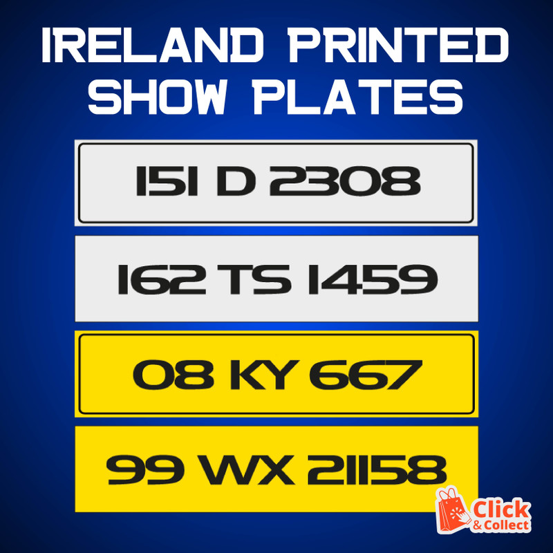 IRELAND PRINTED SHOW PLATES
