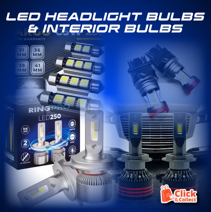 LED HEADLIGHT BULBS & INTERIOR BULBS