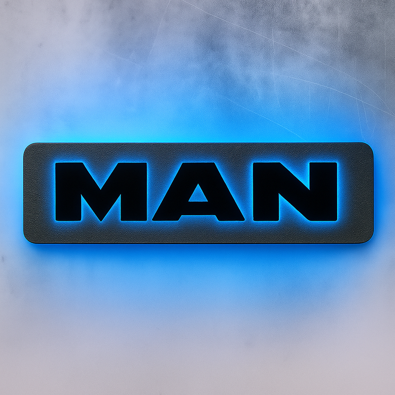 MAN 3D Raised Letter LED Signs