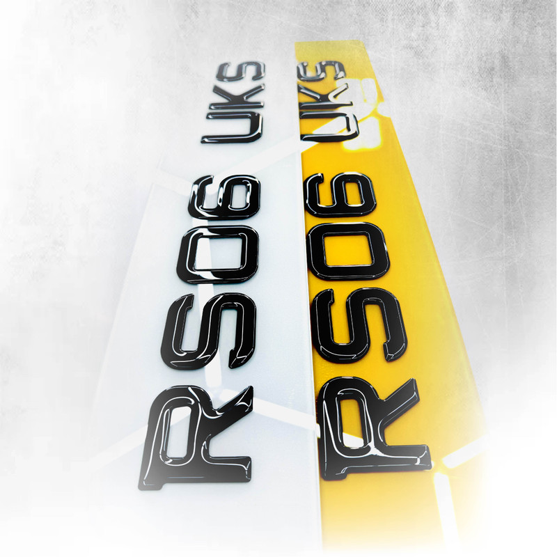 3D UK Plates – Onyx Styling