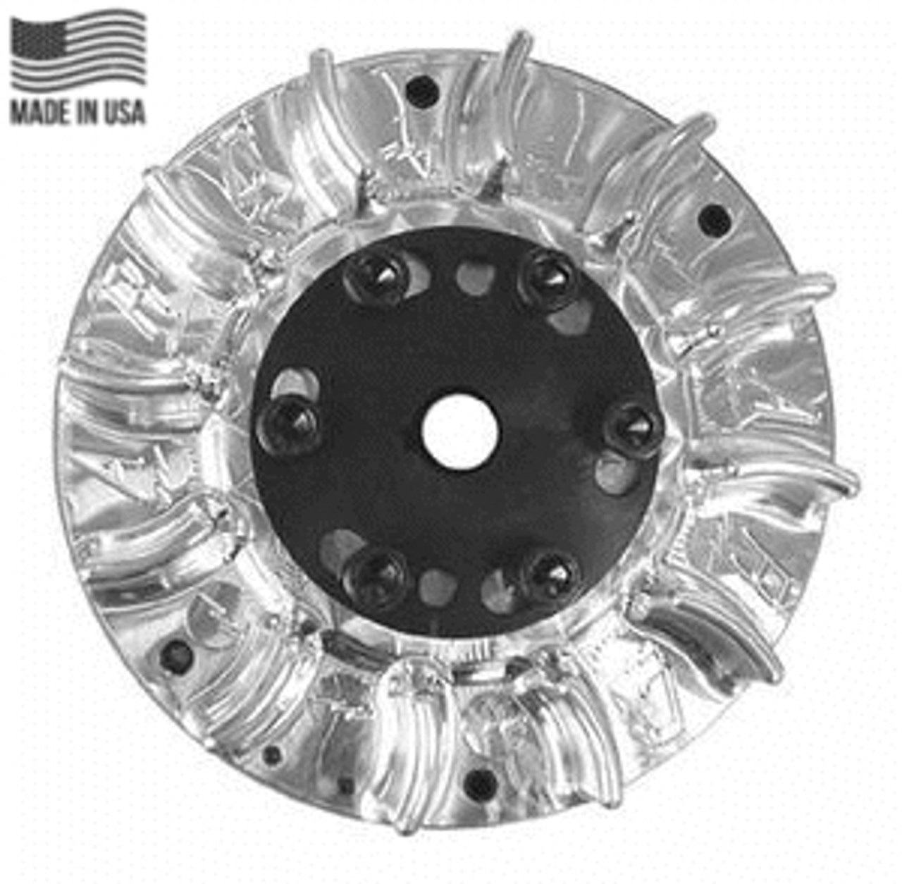 6607 ARC Billet Flywheel, 3 HP Diameter. Finned Adjustable 3.5lb