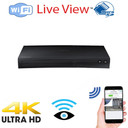 4K UHD Blu Ray Player WiFi Surveillance Camera for iPhone/Android Phone/ iPad Remote View with Motion Detection
