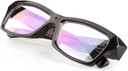 Atlantic Electronics Sport Eye Glasses Camera, full HD 1080P camera glasses with loop recording feature, black sports glasses with purple-tinted lenses.