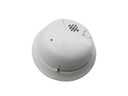 Csc Electronics Hard Wired Dual Camera Dummy Smoke Detector Nanny Security Camera DVR with Wireless Streaming for iPhone, Tablet and More - White, front view of the security dummy smoke detector.