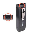 Kjb Security USB Clip On Camera With 4 Hour Battery, portable black security camera with clip and compact design.