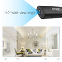 Gio Enteprises 1080P HD Wireless WiFi Remote Monitor Home/Business IP Camera Video Recorder Motion-Detection, showcasing the camera's 140° wide-view-angle and its application in home security surveillance.