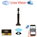 Black Lamp WiFI Surveillance Security Camera Live Streaming Video