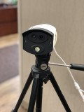 Kjb Security 30 Person Thermal Image Body Temperature Camera, thermal camera mounted on tripod for detecting body temperatures of multiple individuals.