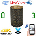 4K UHD WiFi  Candle Holder Security Nanny Camera  20 Hr Battery + Live View WiFi + Dvr