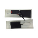 CSC Electronics Battery Operated Outdoor Thermostat Self Recording Camera 1080P DVR with 6 Hr Battery, no WiFi, shown disassembled with internal components and battery in a white protective casing.