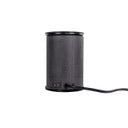 Csc Electronics Wax Warmer With 4K UHD WiFi Security Camera Inside, black wax warmer device with a power switch and cord, fully functional with integrated 4K UHD WiFi security camera.