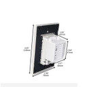 Csc Electronics UHD 4K WiFi Functional Outlet Receptacle Dual USB Surveillance Camera with Live View WiFi and DVR, image of a smart electrical outlet with built-in surveillance camera and USB ports