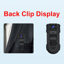 1080P HD Body Camera With Night Vision and Tilt Lens, No WiFi, featuring back clip display for discreet recording.