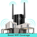 1080P Wireless WiFi Spy Camera, Mini Covert Video Camera with Motion Detection for Home Indoor Security, compact black camera with dual antennas and WiFi signals, designed for covert home surveillance.