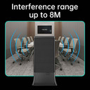 Kjb Security Tabletop Room Anti-Recorder, device with interference signal in a conference room setting.