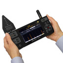 Kjb Security iProtect Multi-Channel Wireless Detector, handheld wireless security detection device with screen and antennas for monitoring multiple channels.