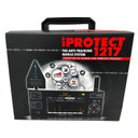 Kjb Security iProtect Multi-Channel Wireless Detector, a portable security device with antennas, buttons, and digital display for wireless signals detection.