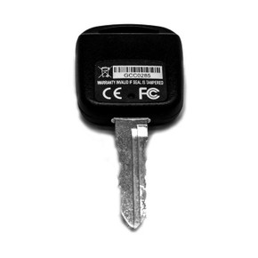 Kjb Security Personal Car Key Voice Recorder, black car key with voice recording device attached.