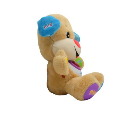 Mini Gadgets Plush Dog Wi-Fi Nanny Cam with 15 Hour Battery and Wireless Streaming Video For PC, Tablet & More, plush dog toy with camera features.