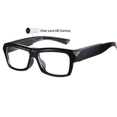 Atlantic Electronics Sport Eye Glasses Camera with Full 1080P HD Camera and Loop Recording, black sports glasses with built-in camera and clear lens HD camera