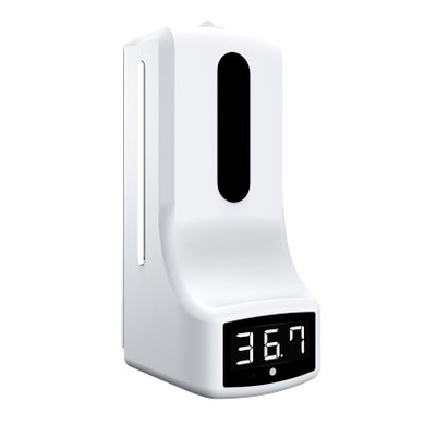 Touchless Thermometer with Hand Sanitizer Station