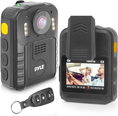 Police Security Video Body Camera - HD 2304x1296p 36MP Rechargeable Wireless Waterproof Wearable Law Enforcement Surveillance Cam, Audio Video Recording, Night Vision, Motion Detector