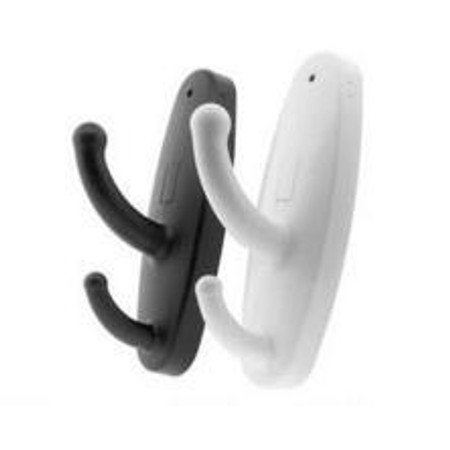 Built In Dvr Clothes Hook Self Recording Camera with DVR 1280P HD, two hooks in black and white with built-in camera and recording features.