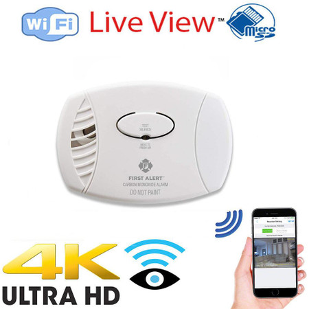 4K UHD Co2 Detector WiFi Security Camera  With  Wireless Streaming Video for PC, Tablet & more (Direct Plug In) 4K UHD Co2 Detector WiFi Security Camera  With  Wireless Streaming Video for PC, Tablet & more (Direct Plug In)