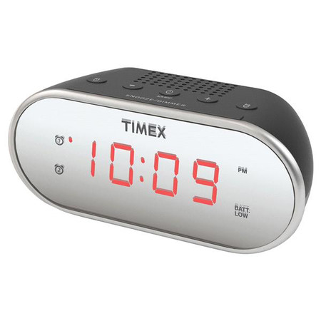 Csc electronics 1080P HD Timex Clock Radio Surveillance Camera, digital clock display with alarm and surveillance features.