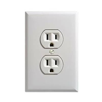 Atlantic Electronics Outlet Hidden Camera Built In DVR-Hard Wired, covert electrical outlet with hidden camera for discreet surveillance.