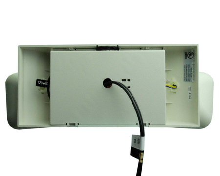 Csc Electronics WiFi Emergency Light Hidden Spy Camera-HD 1080P Wireless Security Camera with Remote Monitoring, internal wiring and components of the concealed security camera system.