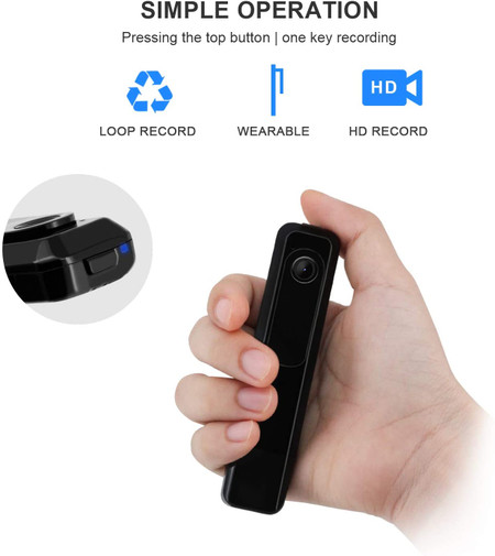 Mini Body Camera with USB Port Body Cam HD 1080P  Portable  Body Cameras Wearable Video Recorder with Clip