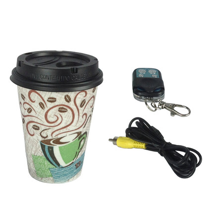 Coffee Cup Self Recording Camera 1080P DVR 6 Hr Battery (NO WiFi)