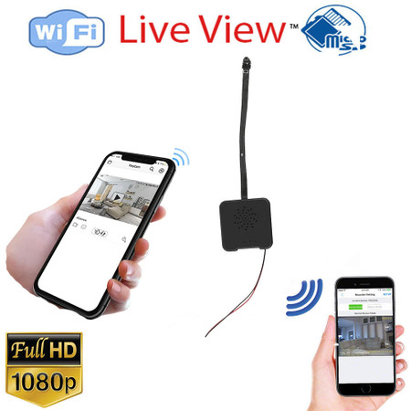 1080P HD WiFi Camera Module with Live Streaming Video and 150 Ma Battery 5.8 Ghz Compatiable