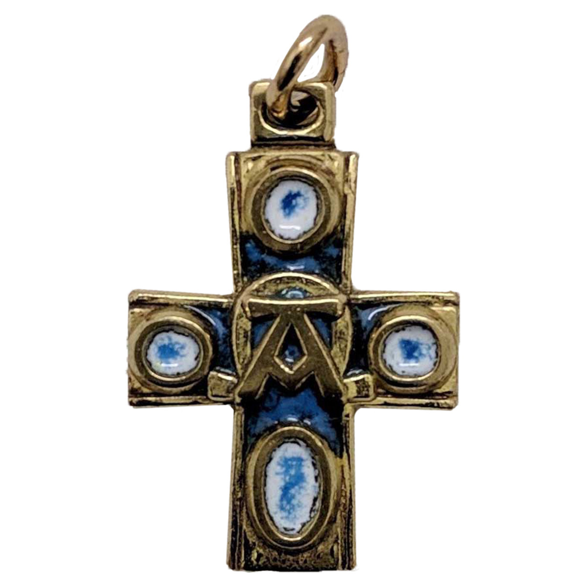 alpha omega cross pendant