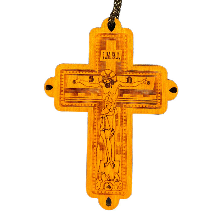 Kyrie Eleison Wood Cross