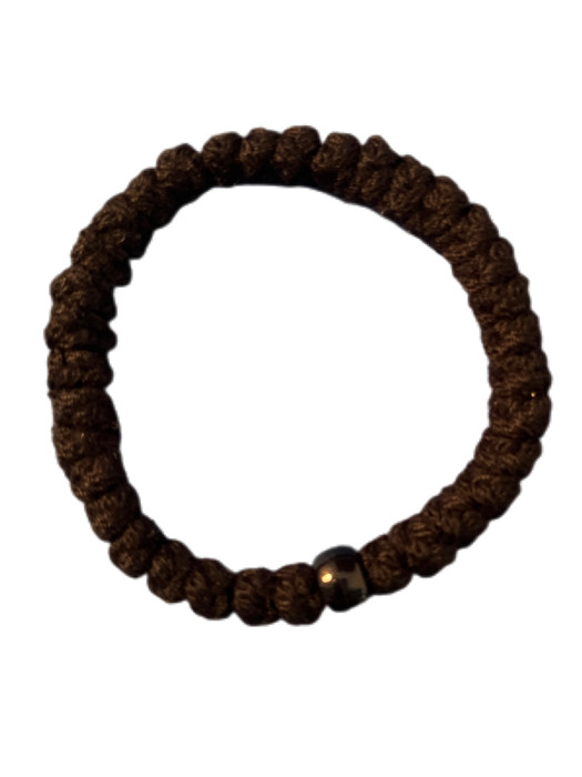 Prayer Rope *Thick* Black w/ 1 bead