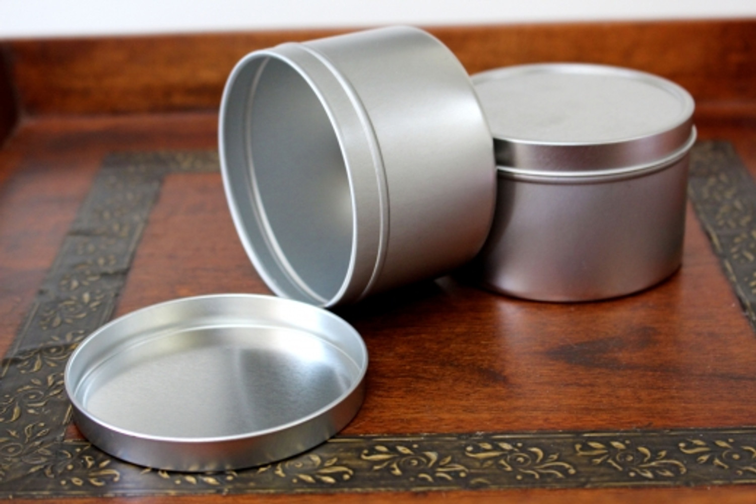 16 oz Tin Containers w/ Lids