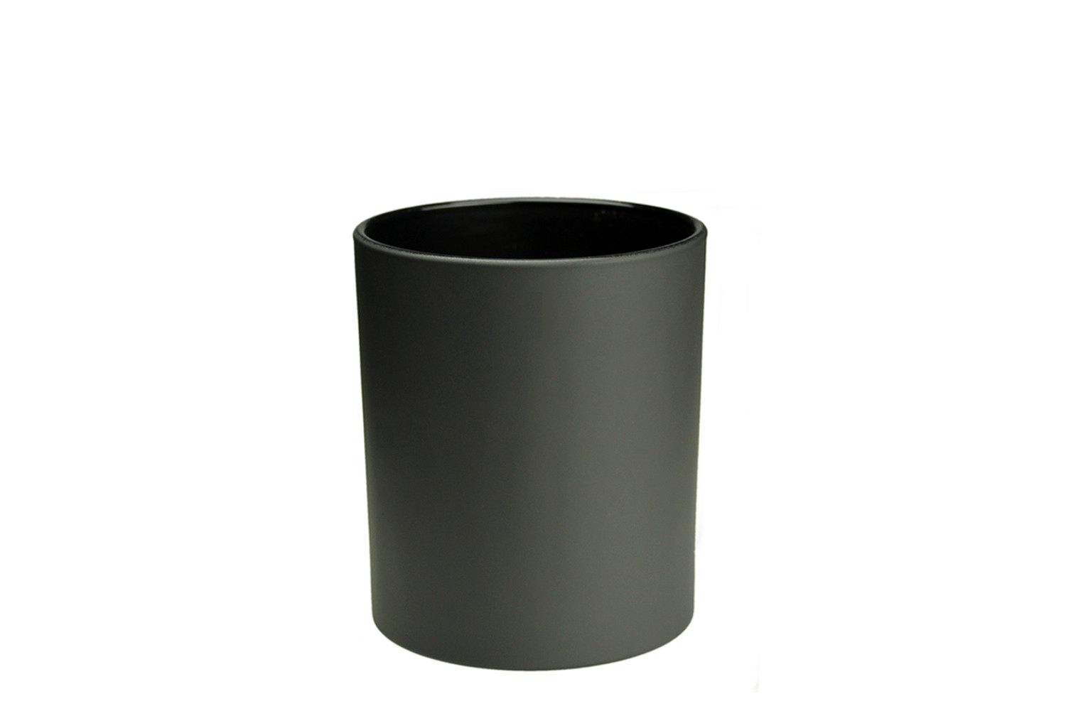 6X 9cl Externally Black Matt Black Candle Glass for Candle Making