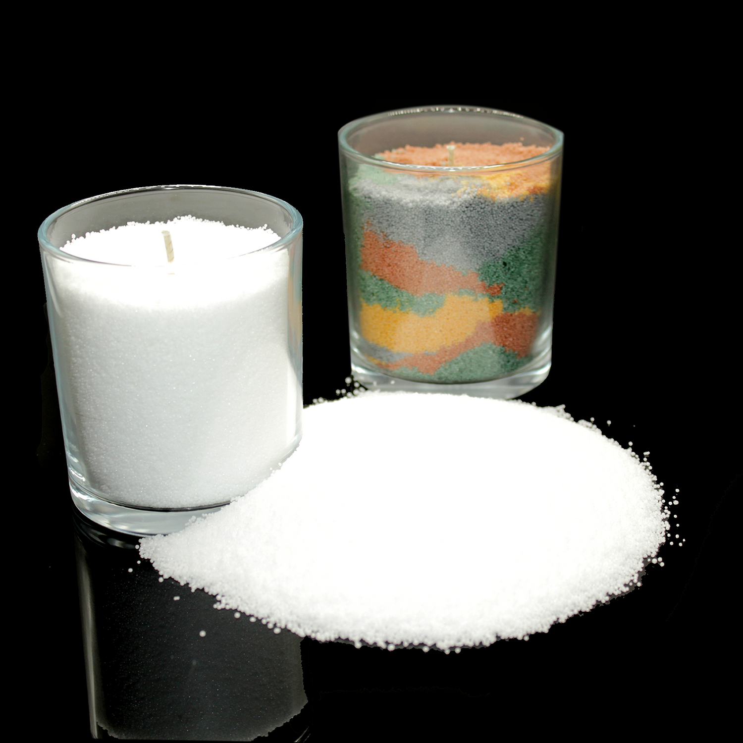 plant based pearled candle sand wax