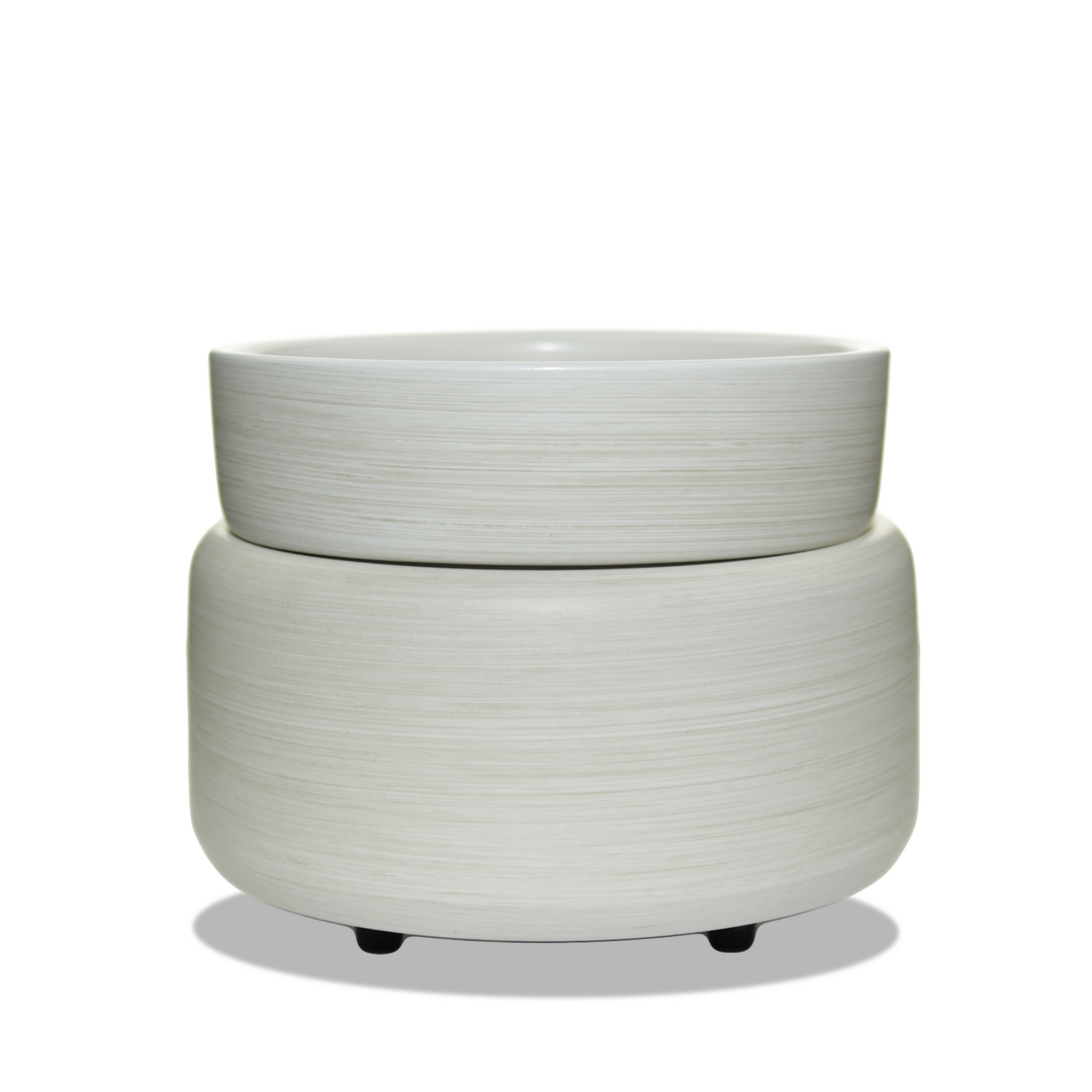 5.2 x 4.7 Stoneware and Matte Clay Wax Warmer White - Threshold™