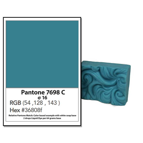 Teal Liquid Soap Dye Sample