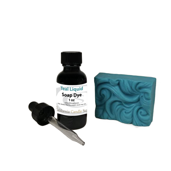 Teal Liquid Soap Dye w/ Dropper Cap