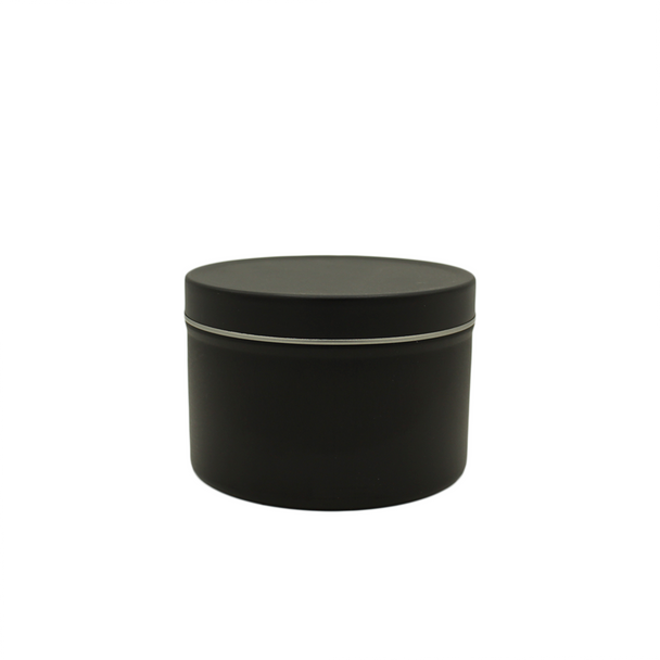 8 oz Matte Black Tin