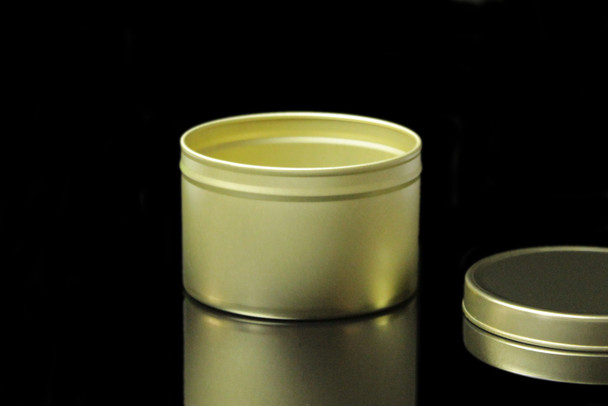 8 oz Gold Style Tin w/Lid