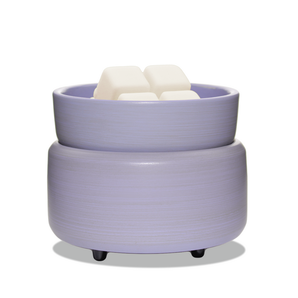 2-IN-1 Stone Purple Candle Warmer - melt wax and tarts