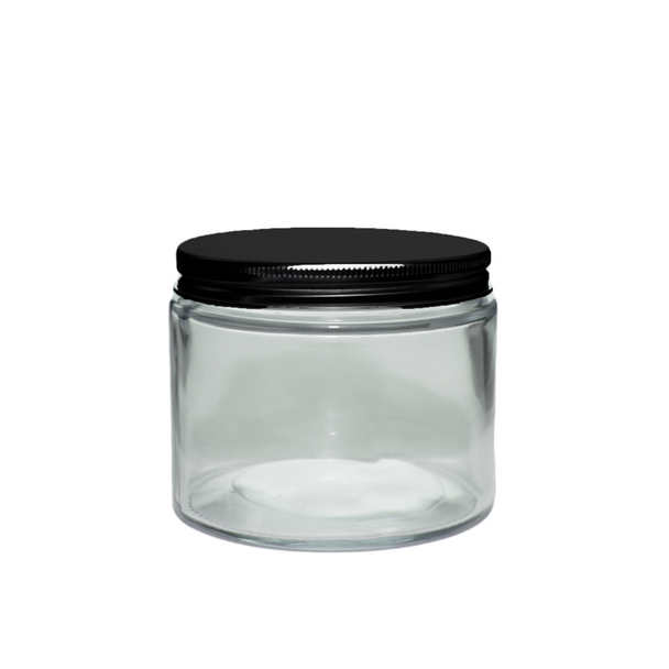 12 oz Salsa Jar Black Style Metal Lid