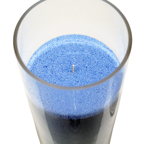 Close Up Vase Blue Sand